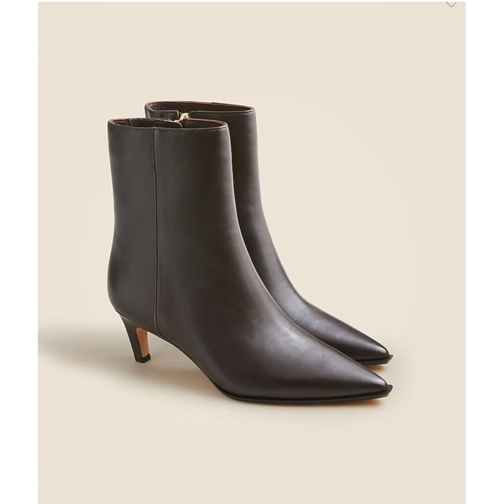 J. Crew Dark Brown Heeled Boots
